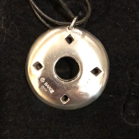 BARSE Sterling Silver Round Filigree Scroll Cutout Double Cord w Extension NWOT - Picture 8 of 16